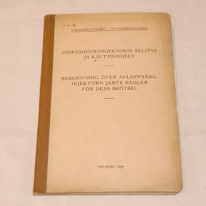 Poistohöyryinjektorin selitys ja käyttöohjeet